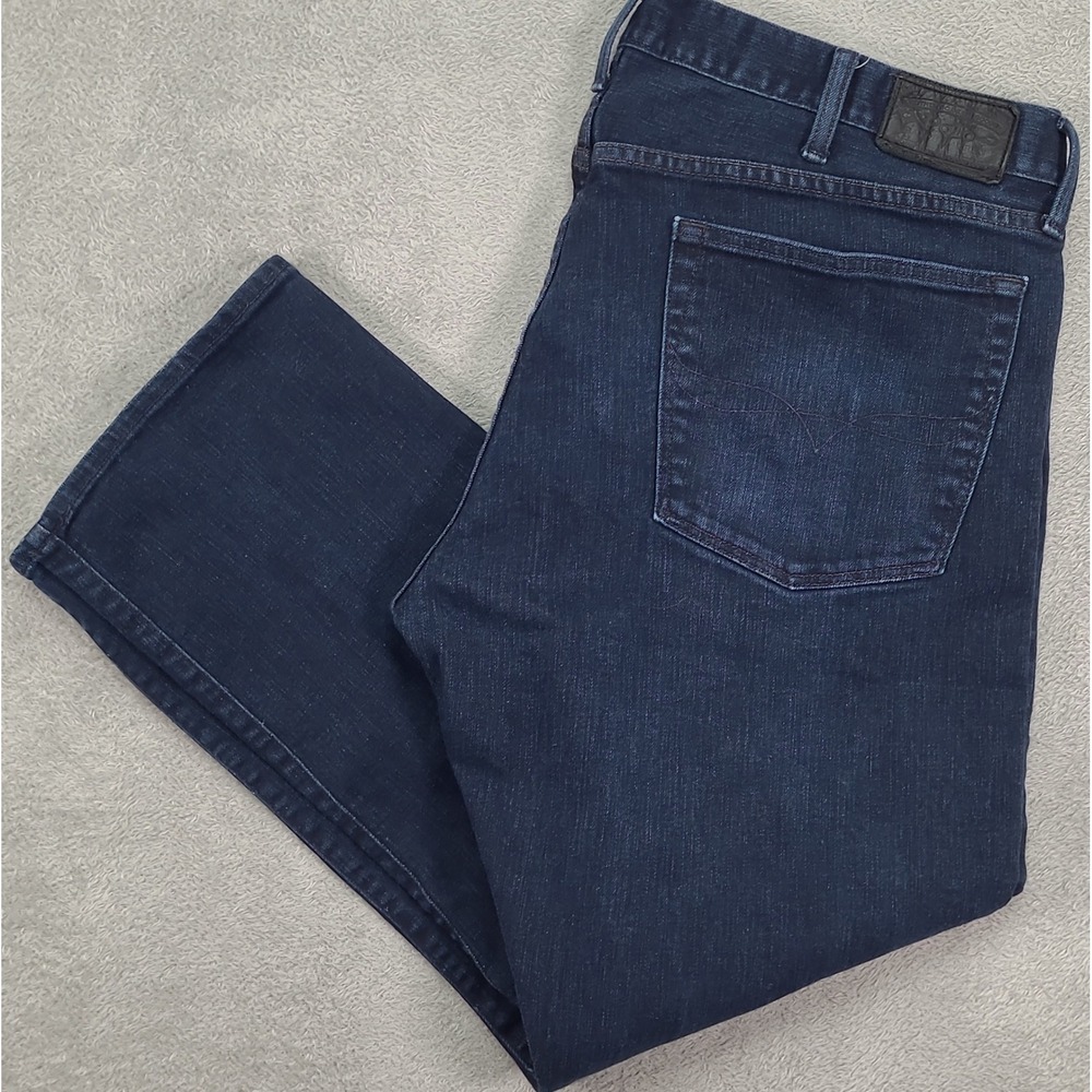 Polo Ralph Lauren Mens Dark Wash Straight Leg Jeans Blue Denim 40X30